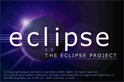 Eclipse splash screen